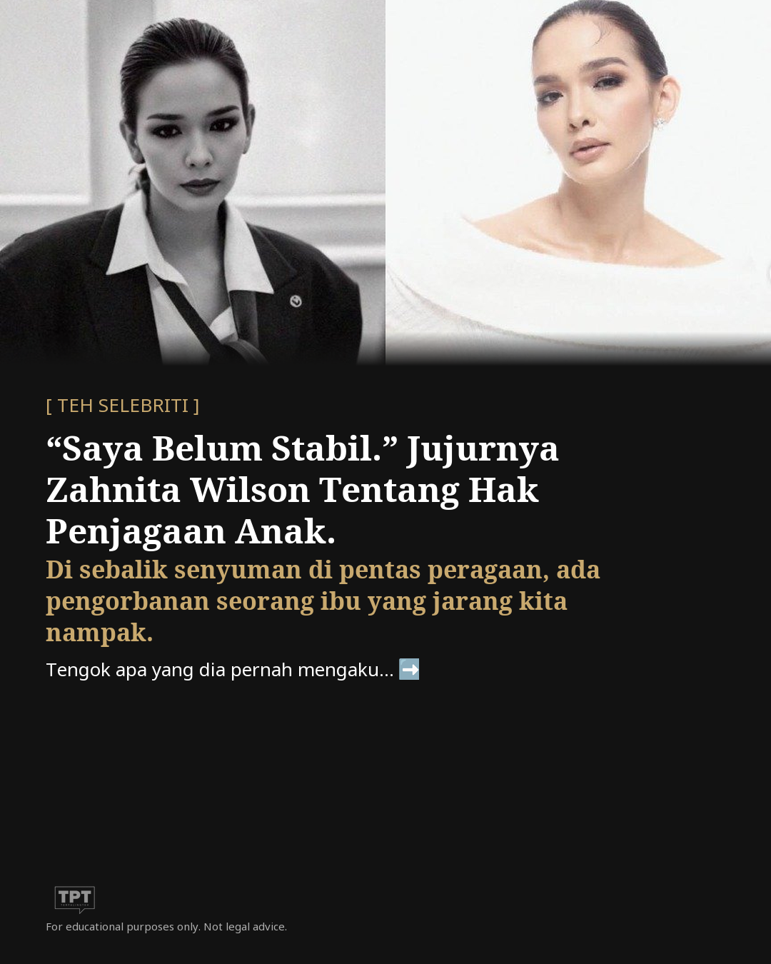Antara Fasa Bahagia Dan Realiti Penjagaan Anak: Zahnita Wilson Sah Bertunang Dengan Jejaka 'F'
