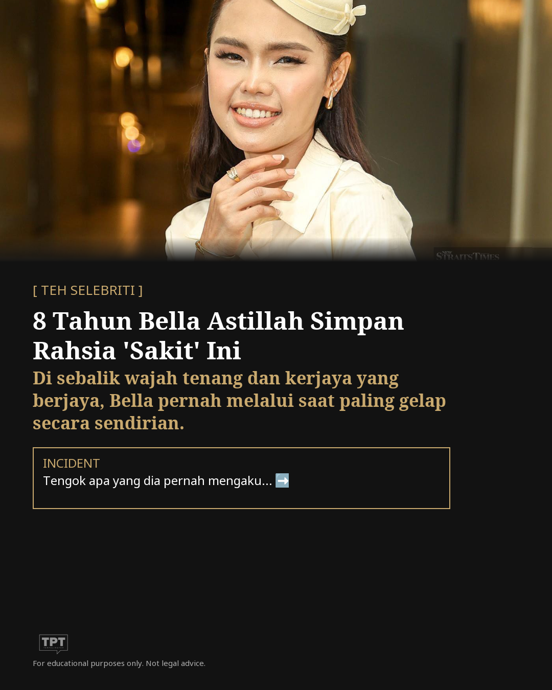 8 Tahun Bella Astillah Simpan Rahsia: Mengapa Kita Takut Cari Bantuan Mental?