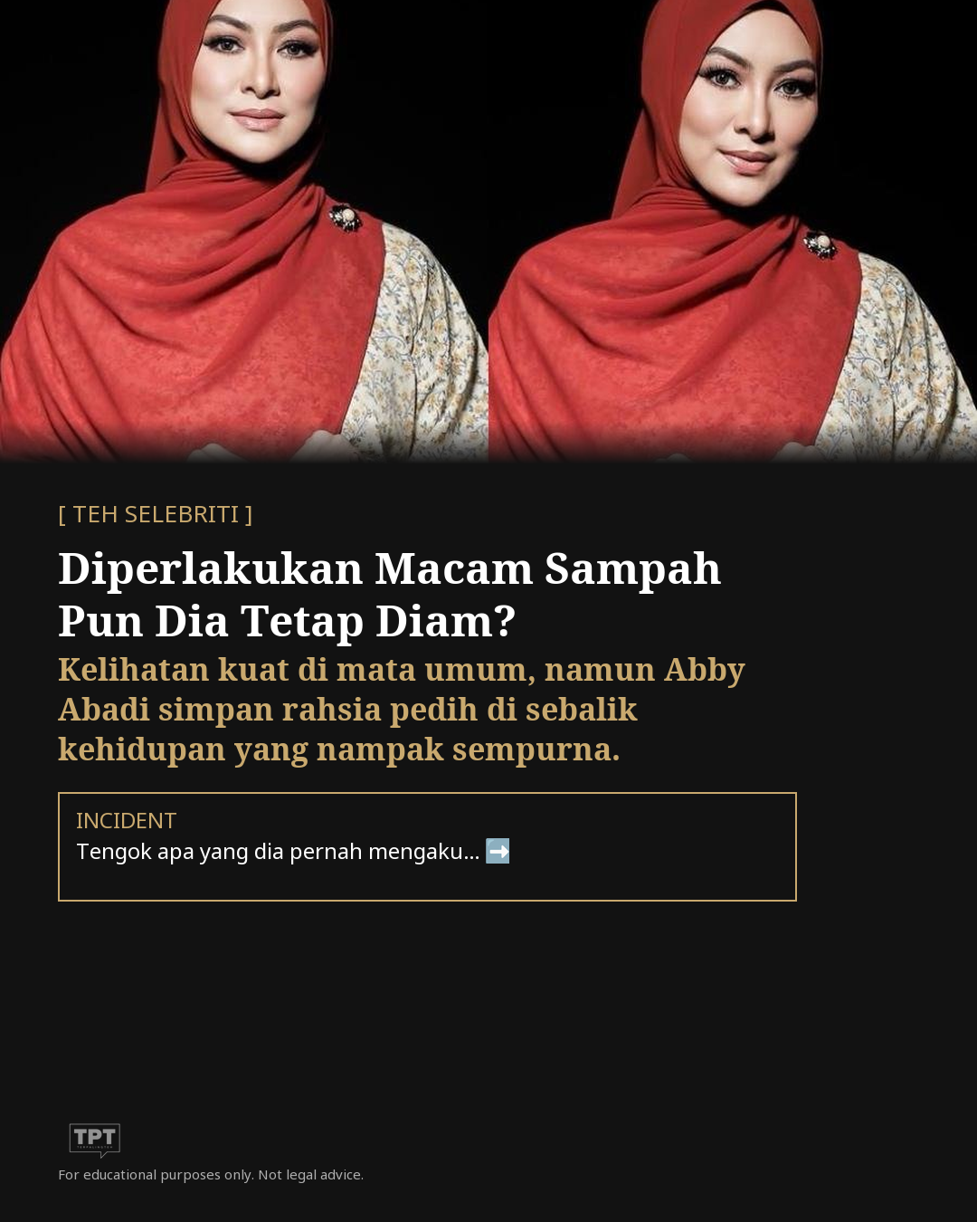 Diperlakukan Macam Sampah Pun Saya Diam - Abby Abadi Akhirnya Buka Mulut